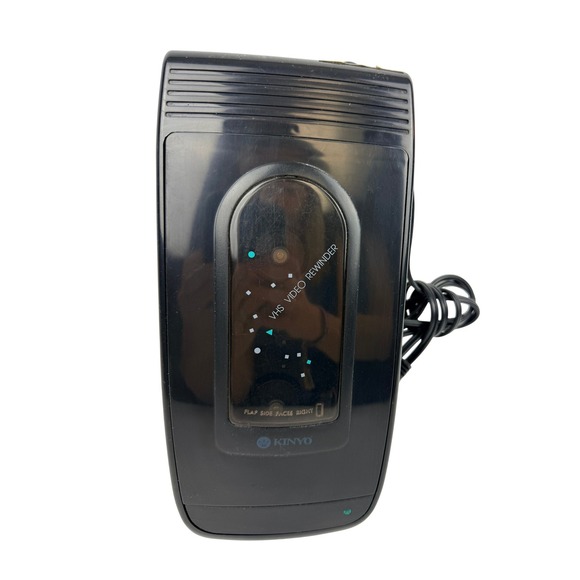 Kinyo Other - Kinyo VHS Video Rewinder Black Tape Rewinder Model 733435 Vintage - BW